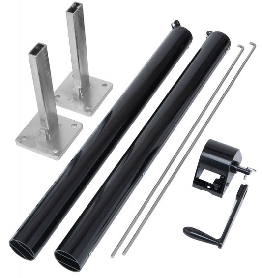 Nätstolpar och nät till pickleball med bottenplatta