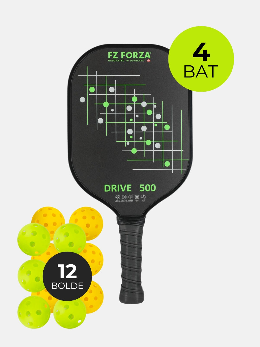 4 x FZ FORZA Drive 500 + 12 x Pickleball bolde