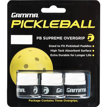 GAMMA Supreme Overgrip White 3-pack